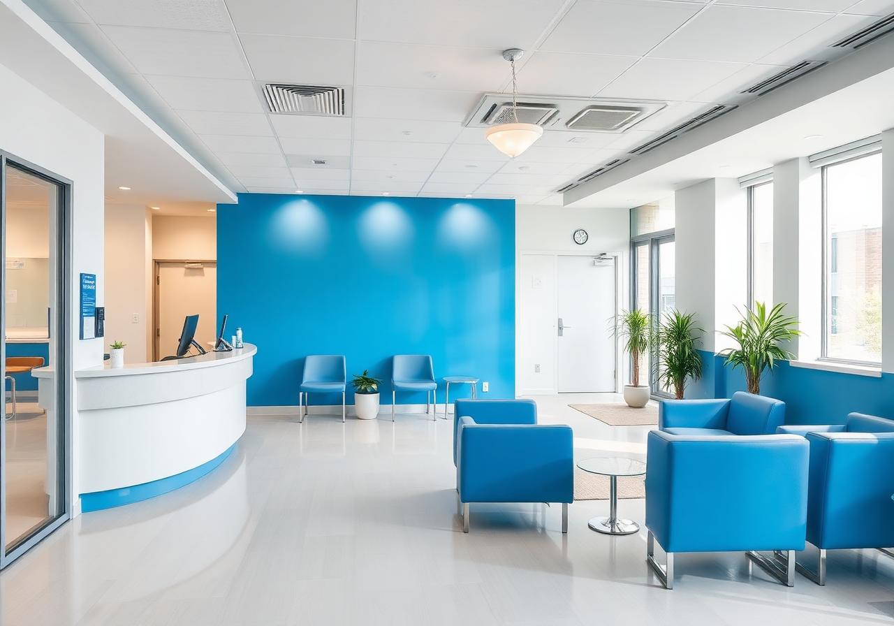 Clinic reception and waiting area